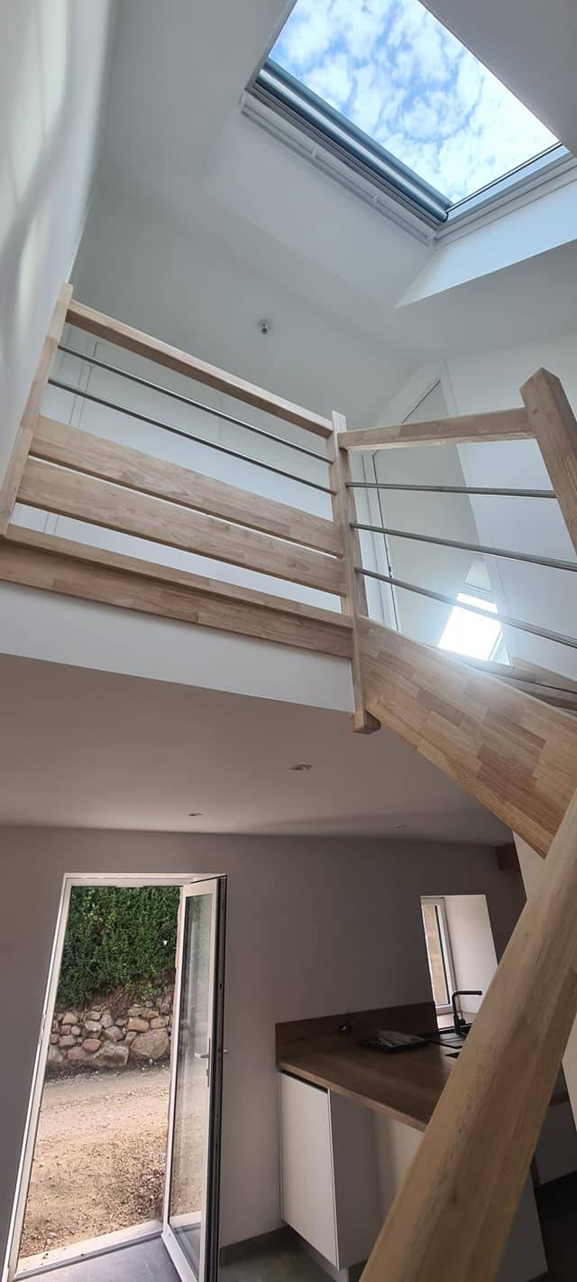 Escalier hévéa