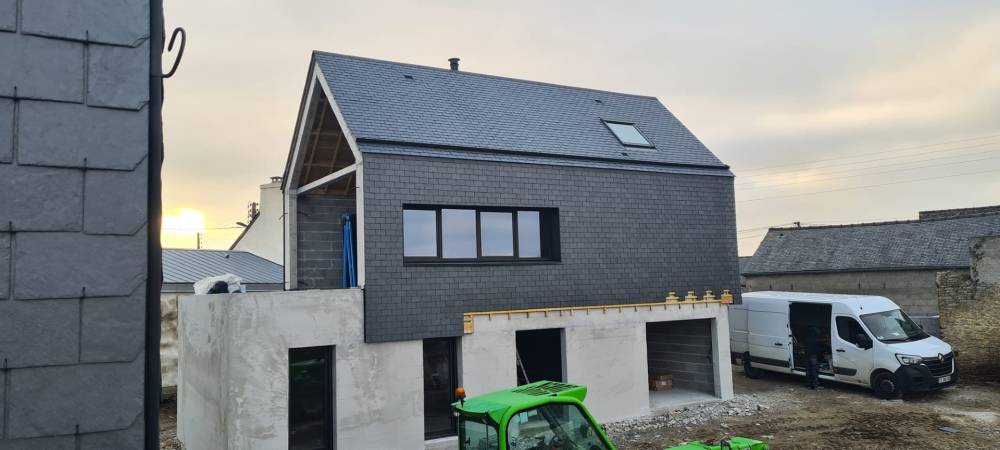 Extension ossature bois à Cléder